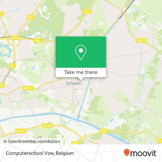 Computerschool Vzw map