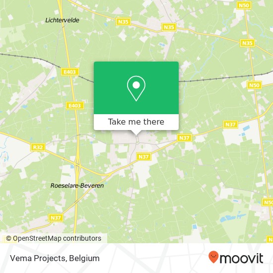 Vema Projects map