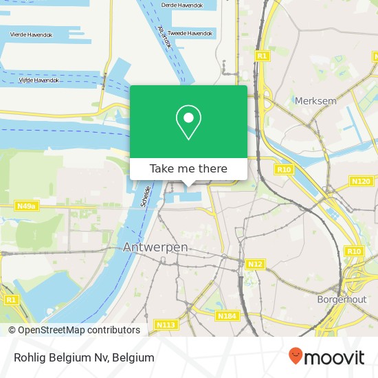 Rohlig Belgium Nv map