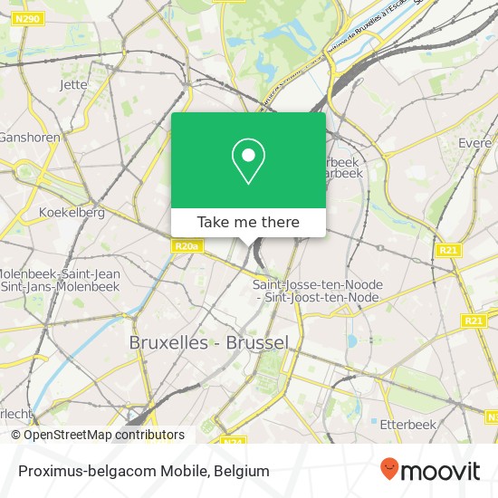 Proximus-belgacom Mobile map