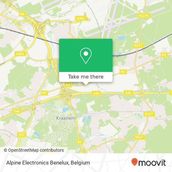 Alpine Electronics Benelux map