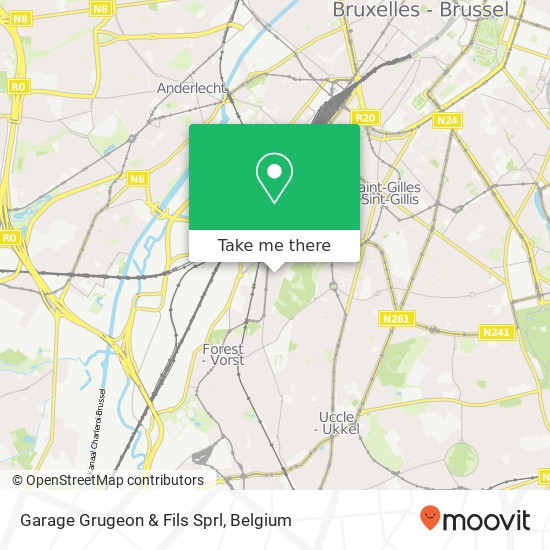 Garage Grugeon & Fils Sprl map