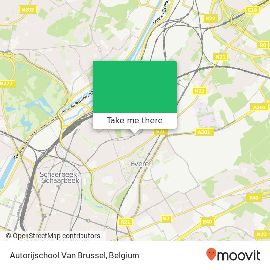 Autorijschool Van Brussel map