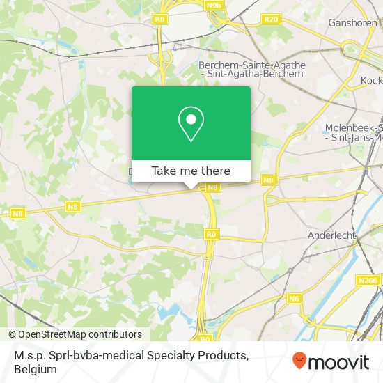 M.s.p. Sprl-bvba-medical Specialty Products map