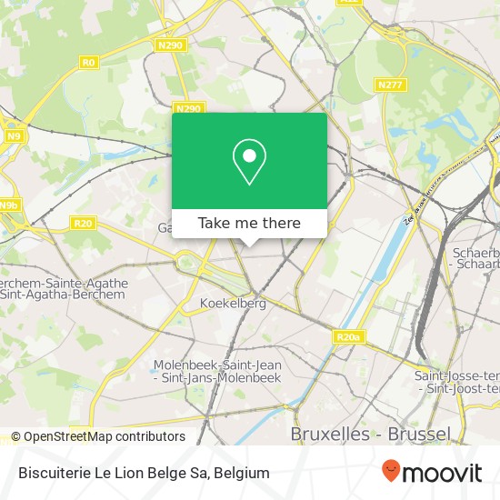 Biscuiterie Le Lion Belge Sa map