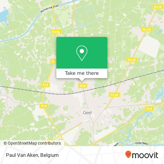 Paul Van Aken map