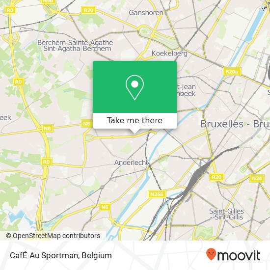 CafÉ Au Sportman map