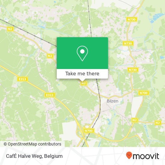 CafÉ Halve Weg map
