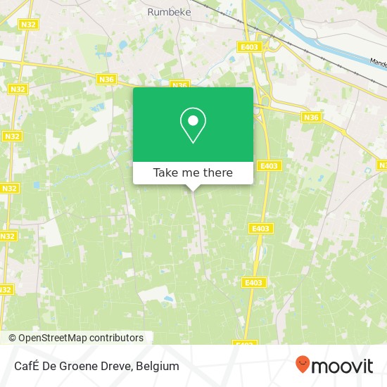 CafÉ De Groene Dreve map