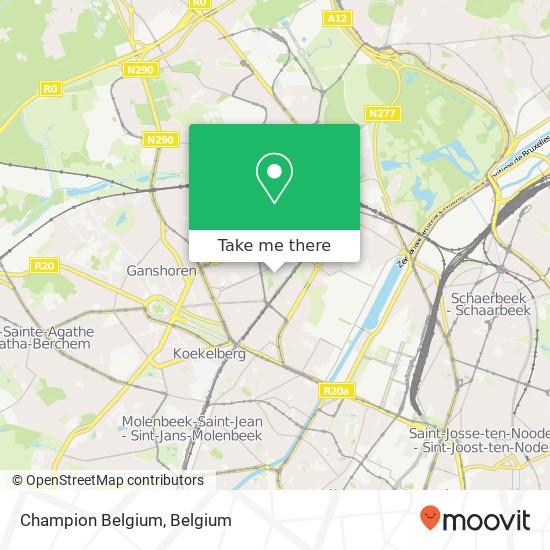 Champion Belgium map