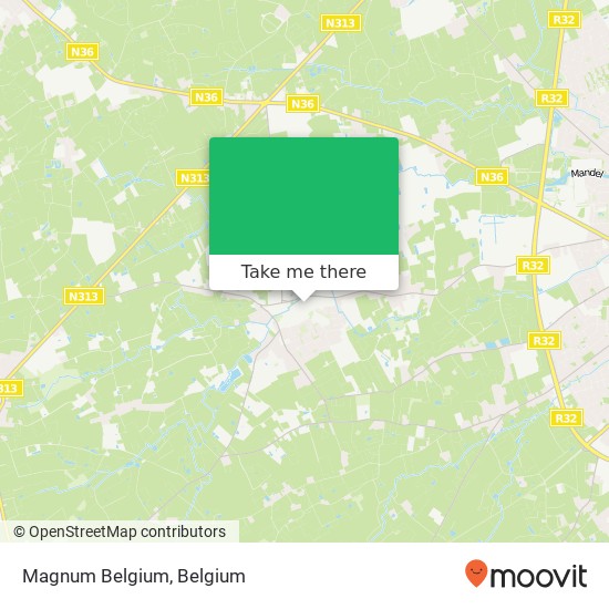 Magnum Belgium map