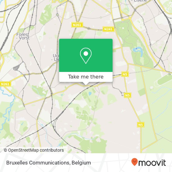 Bruxelles Communications map