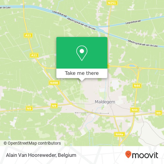 Alain Van Hooreweder map