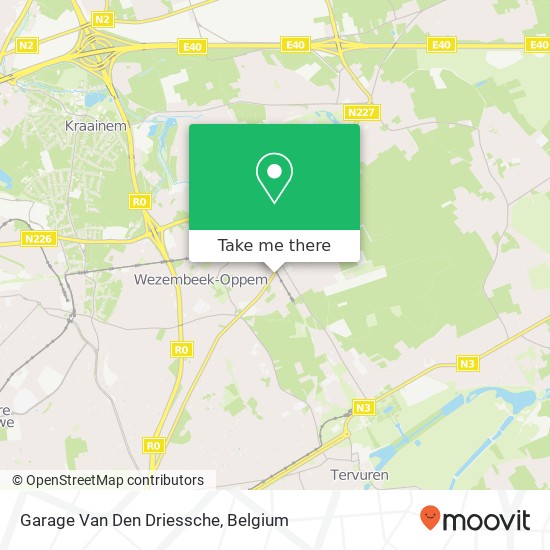 Garage Van Den Driessche map
