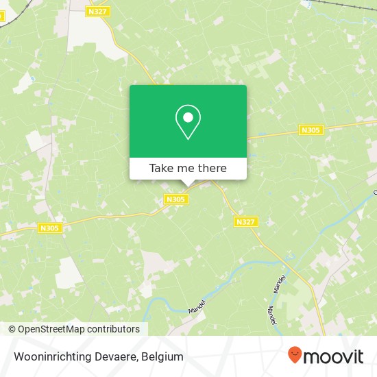 Wooninrichting Devaere map