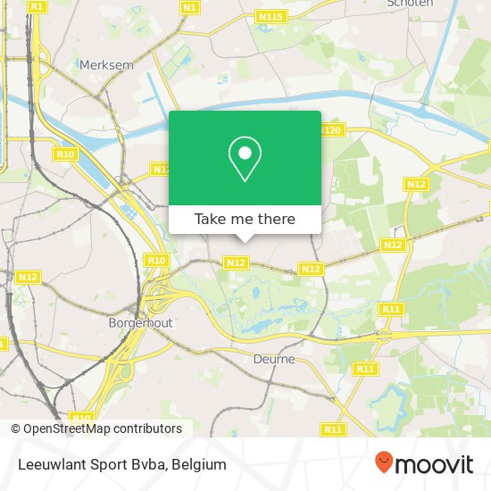 Leeuwlant Sport Bvba map