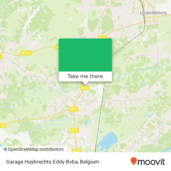 Garage Huybrechts Eddy Bvba map