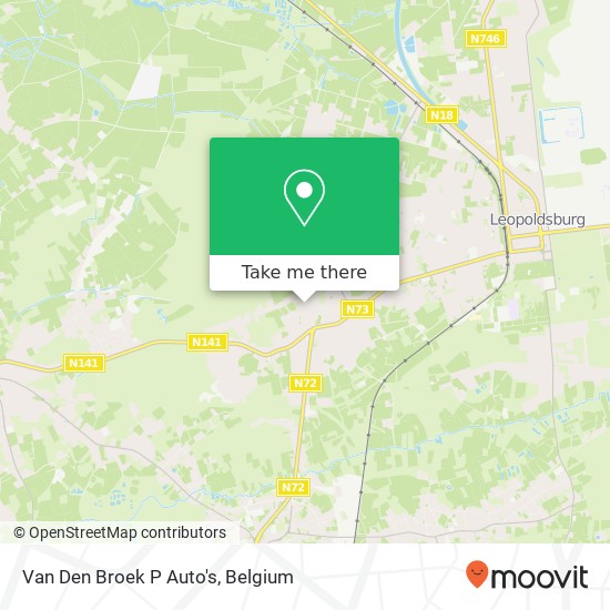 Van Den Broek P Auto's map