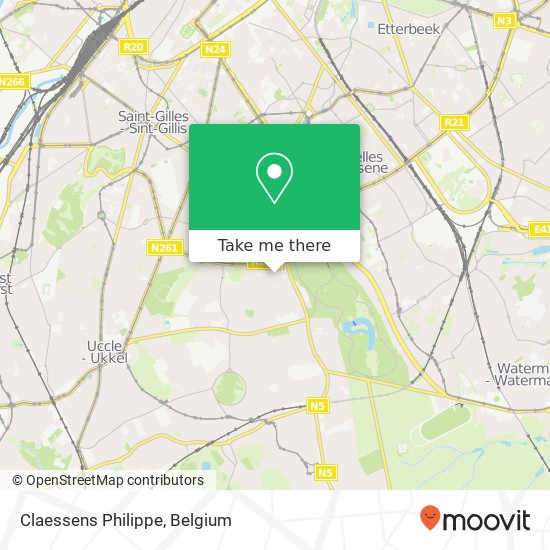 Claessens Philippe map