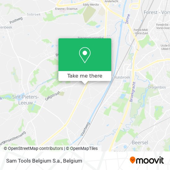 Sam Tools Belgium S.a. map