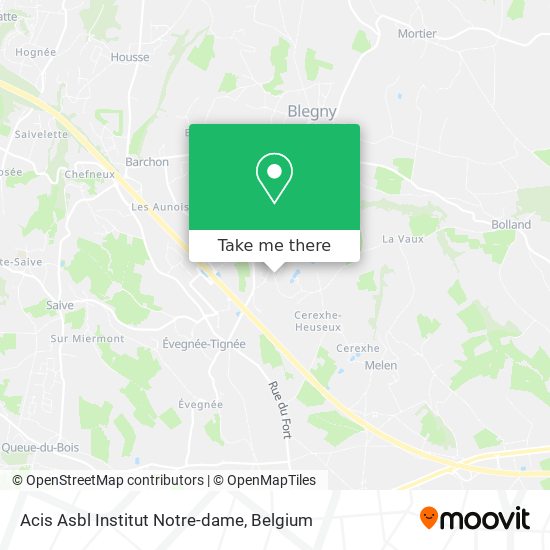 Acis Asbl Institut Notre-dame map