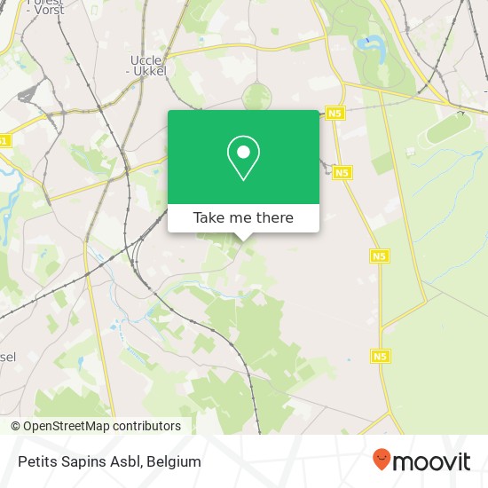 Petits Sapins Asbl map