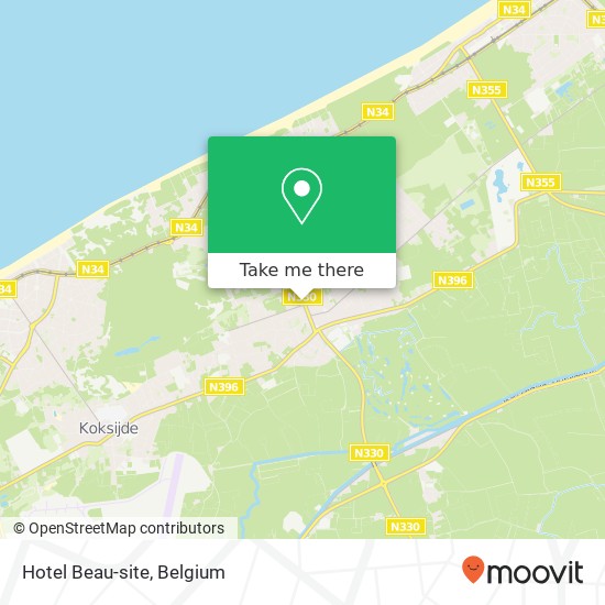 Hotel Beau-site map