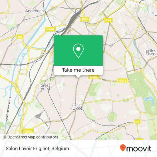 Salon Lavoir Friginet map