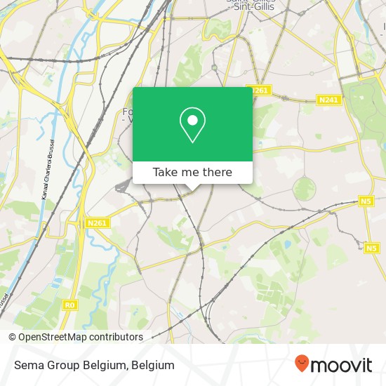 Sema Group Belgium map