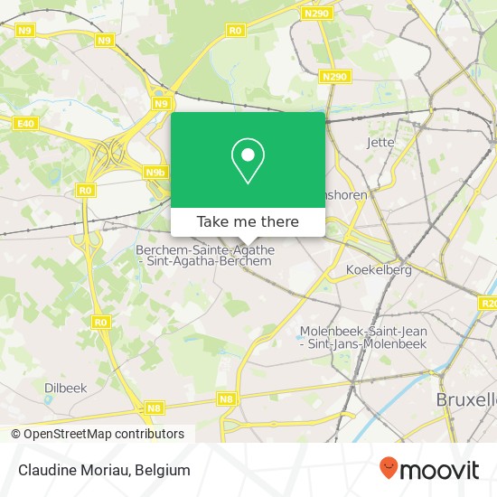 Claudine Moriau map