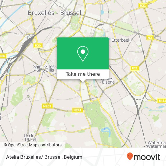 Atelia Bruxelles/ Brussel map