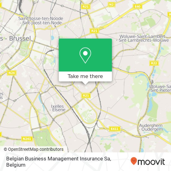 Belgian Business Management Insurance Sa map