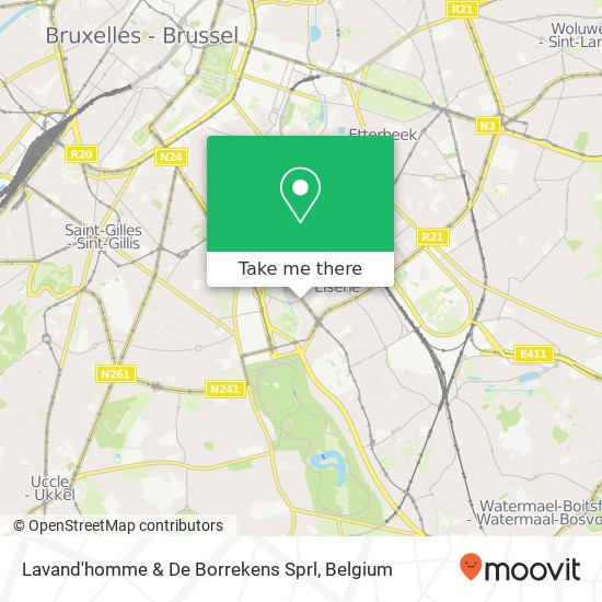 Lavand'homme & De Borrekens Sprl map