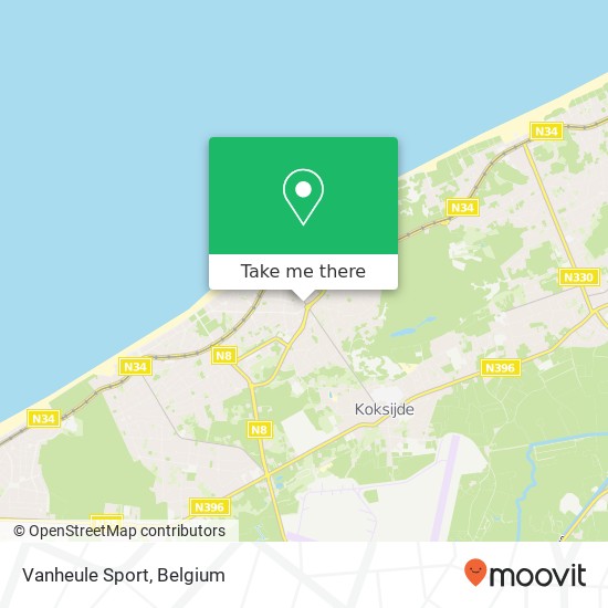 Vanheule Sport map