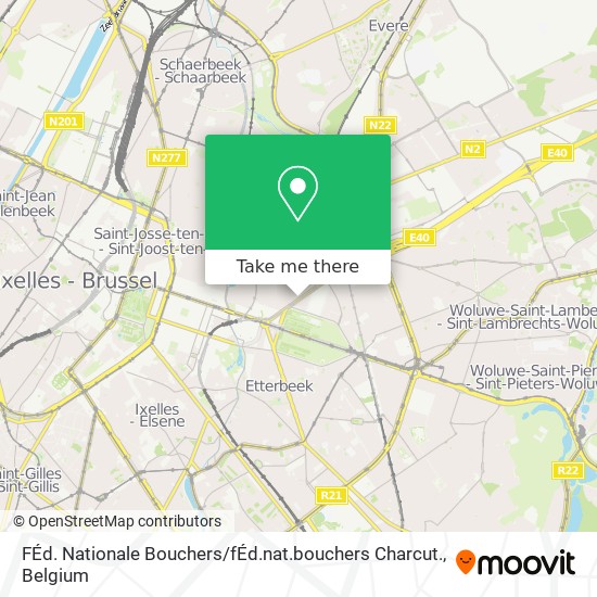 FÉd. Nationale Bouchers / fÉd.nat.bouchers Charcut. map