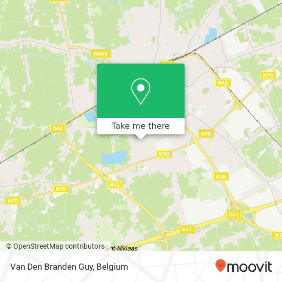 Van Den Branden Guy map