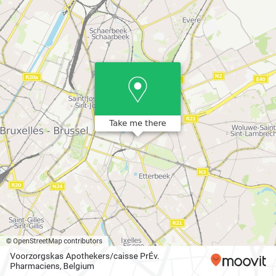 Voorzorgskas Apothekers / caisse PrÉv. Pharmaciens map