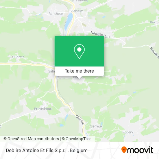 Deblire Antoine Et Fils S.p.r.l. map