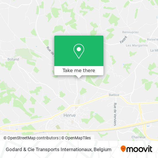 Godard & Cie Transports Internationaux map