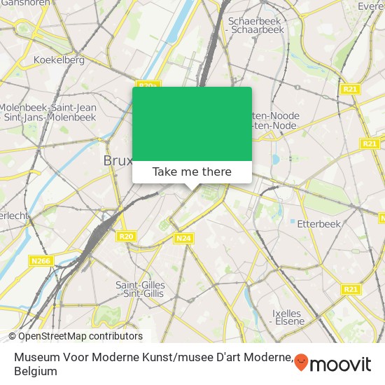 Museum Voor Moderne Kunst / musee D'art Moderne map
