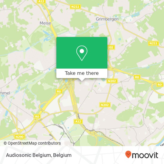 Audiosonic Belgium map