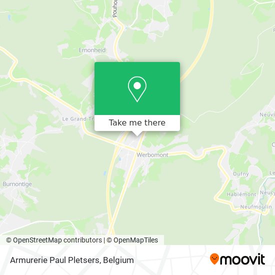 Armurerie Paul Pletsers map