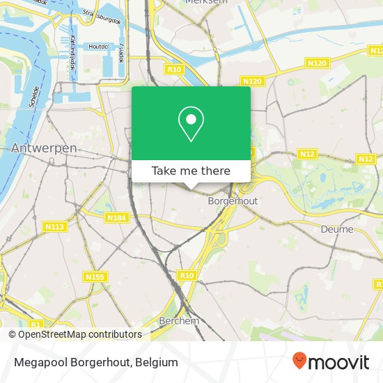 Megapool Borgerhout map