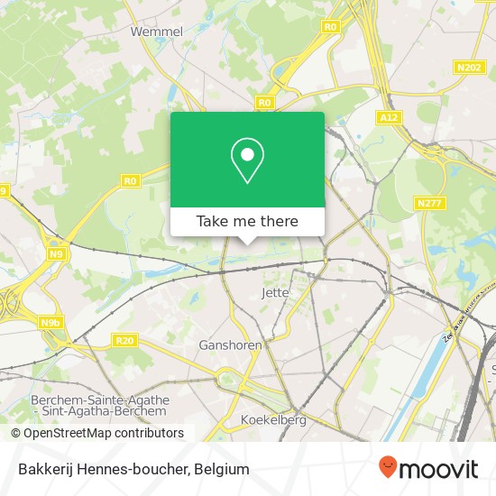 Bakkerij Hennes-boucher map
