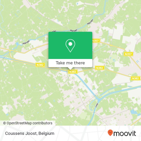 Coussens Joost map