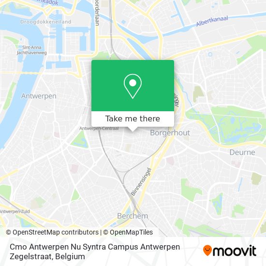 Cmo Antwerpen Nu Syntra Campus Antwerpen Zegelstraat map