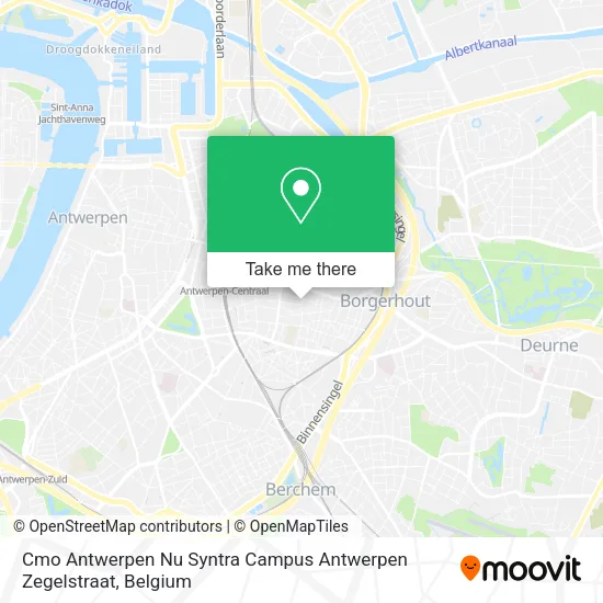 Cmo Antwerpen Nu Syntra Campus Antwerpen Zegelstraat map