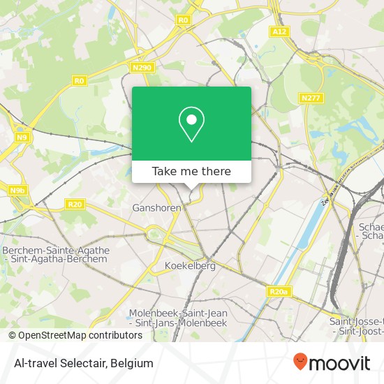 Al-travel Selectair map