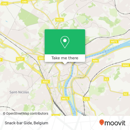 Snack-bar Gide map