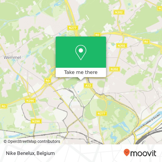 Nike Benelux map